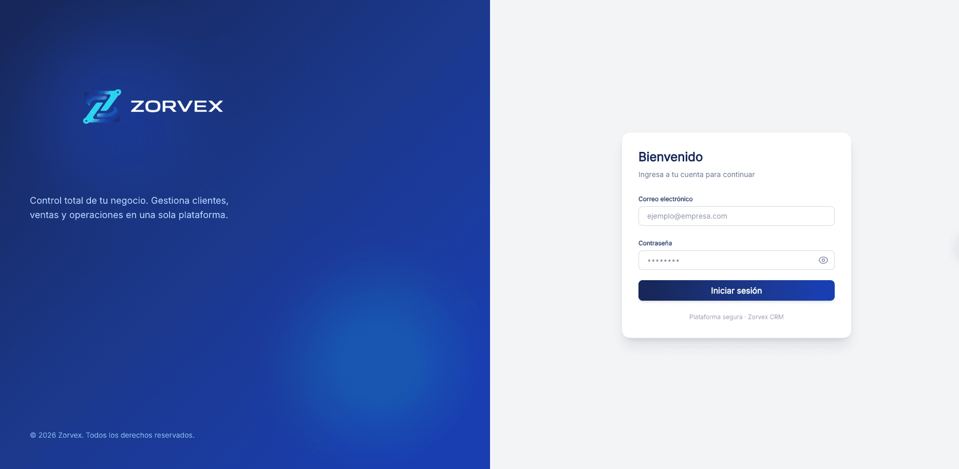 ZorvexDev CRM Multi-Tenant